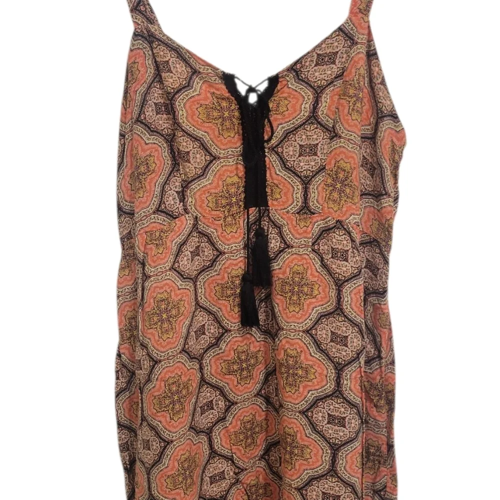 Bohemian Print Sleeveless Dress - Picture 2 of 2